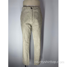 Corduroy solid farve slanke fit bukser